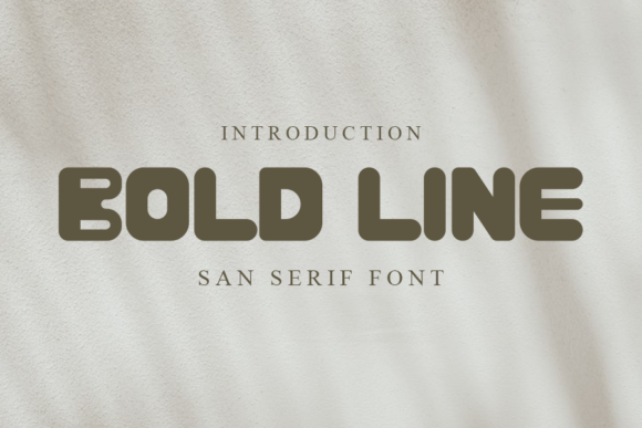 Bold Line Typeface for Modern Brand Identity