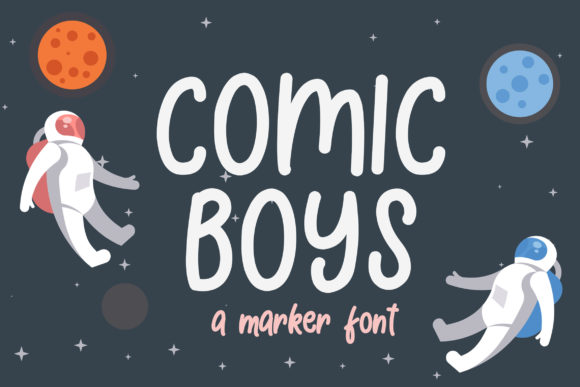 Comic Boys Display Font for Editorial Design