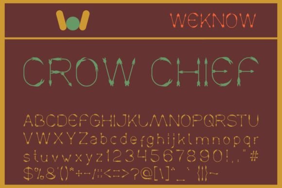Crow Chief Display Typeface for Clean Campaign Visuals
