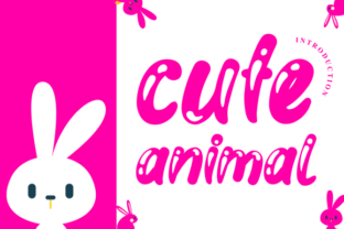 Cute Animal Display Font for Campaign Visuals