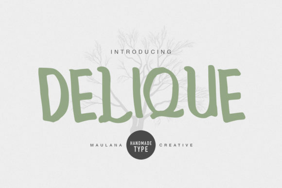 Delique Typeface: A Quirky Display Font for Authentic Branding