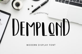 Demplond Display Font for Modern Campaign Design