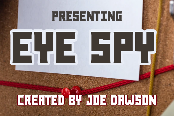 Eye Spy Typeface: Vintage Display Fonts for Retro Editorial Design