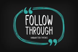 Follow Through Display Font for Elegant Web Design
