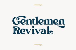 Gentlemen Revival: A Sophisticated Display Font for Premium Brand Identity