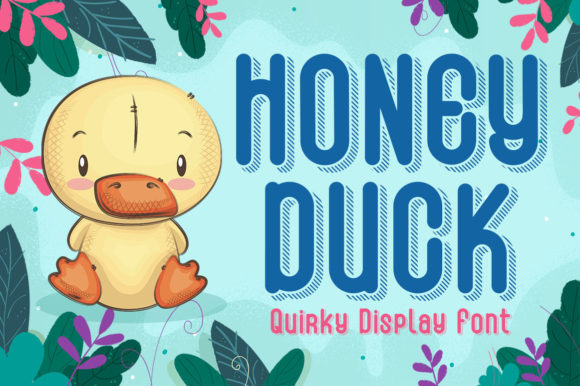 Honey Duck Typeface: A Quirky Display Font for Editorial Design