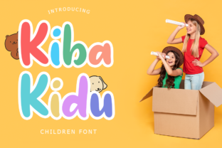 Kiba-Kidu Display Font Review: A Cute Typeface for Kids Branding