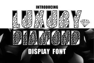 Luxury Diamond Typeface for Elegant Branding and Print