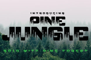 Pine Jungle Display Font for Handmade Crafts and Branding