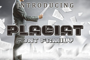 Plagiat: A Retro-Display Font for Editorial Design