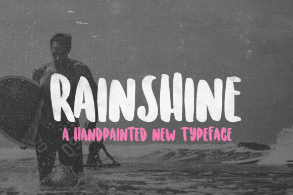 Rainshine: The Brush Pen Display Font for Quirky Brand Identity