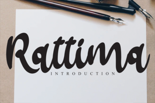 Rattima: A Brush-Style Display Font for Playful Web Design