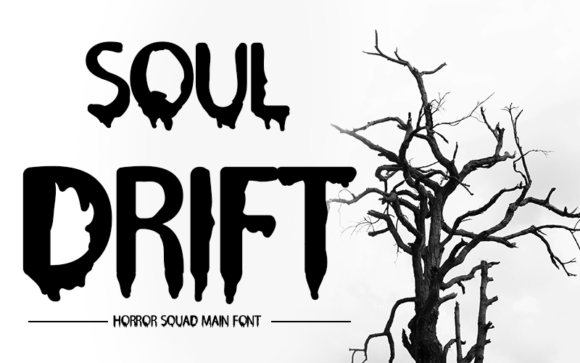 Soul Drift: The Creepy Display Font for Spooky DIY Crafts
