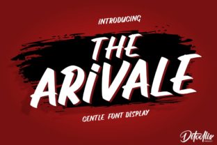 The Arivale: A Bold Display Font for Strong Brand Identity