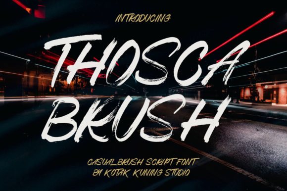 Thosca Brush Typeface Review for Modern Brand Identity