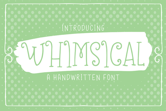 Whimsical Typeface: Playful Display Font for Handmade Brands